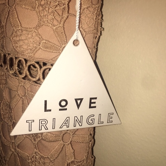 NWT WOMENS LOVE TRIANGLE FLORAL CROCHET CAMI SKATER DRESS - Picture 15 of 16